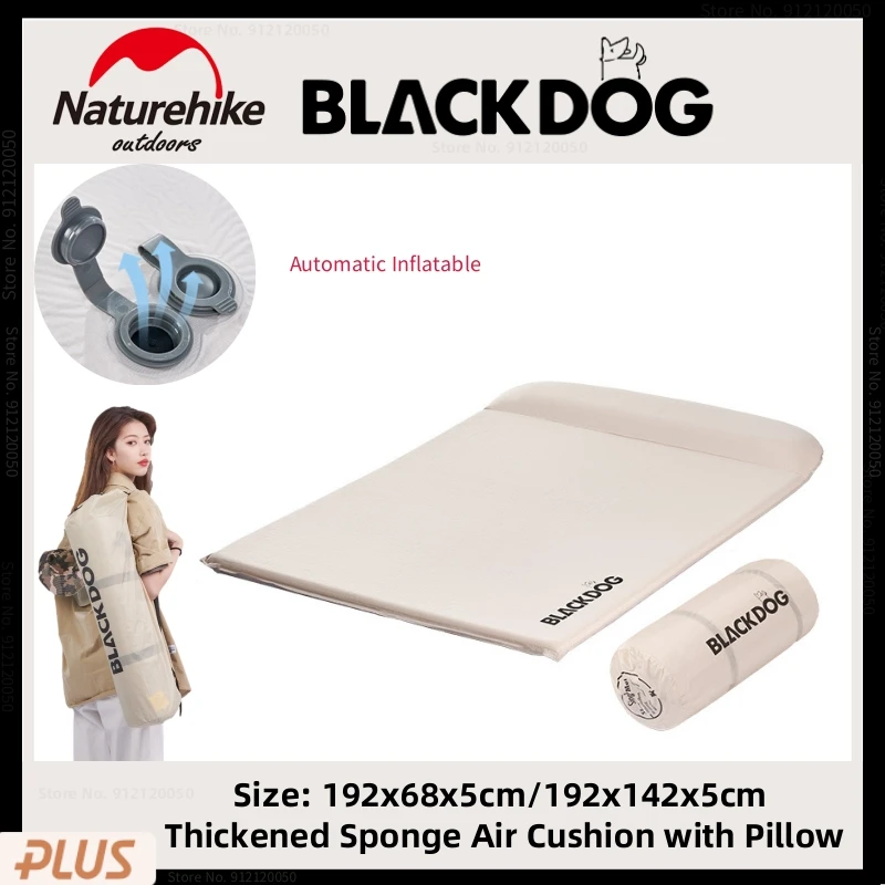 

Naturehike-BLACKDOG Портативный автоматический надувной коврик губка удобный кемпинг матрас Открытый путешествия надувной спальный коврик