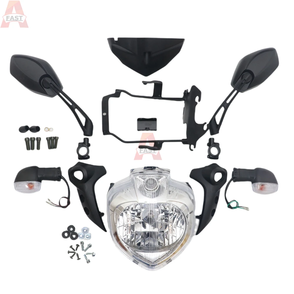 Подходит для YAMAHA FZ6N FZ6 FZ-6N 2007 2008 2009 комплект фар мотоцикла подходит корпуса фары