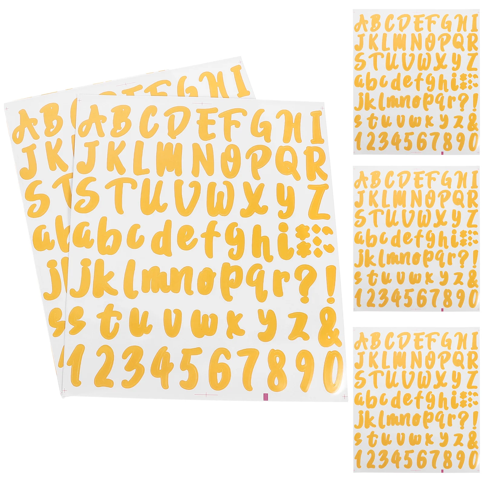 

5 Sheets Multi-purpose Letters Stickers Letter Alphabet Stickers Adhesive Decals