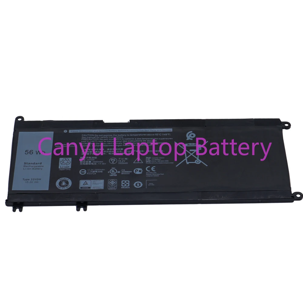 

Аккумулятор для ноутбука 33YDH для Inspiron 15 7577 17 7773 7778 7779 7786 7588 3590 3779 3380 G3 15 3579 5587 PVHT1 99NF2 P30E P71F