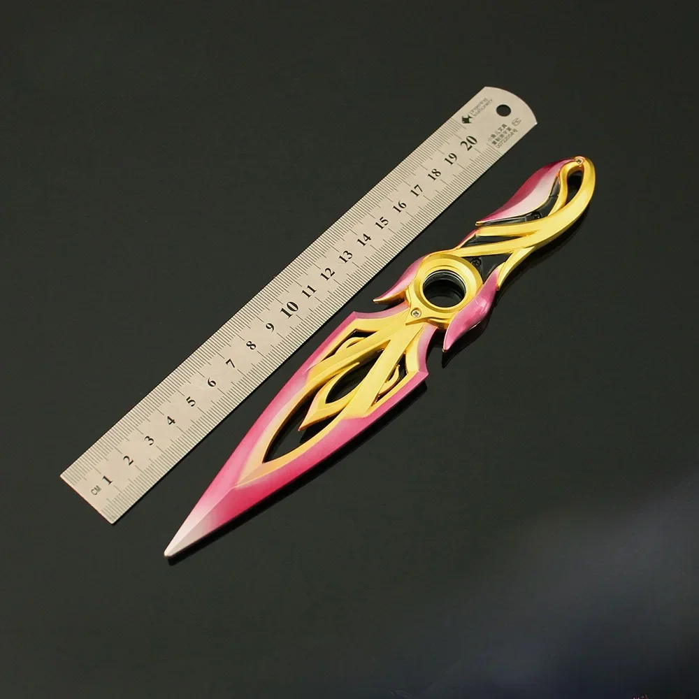 22 см доблестное оружие Mystbloom Kunai Ninja вращающееся металлическое для ближнего боя