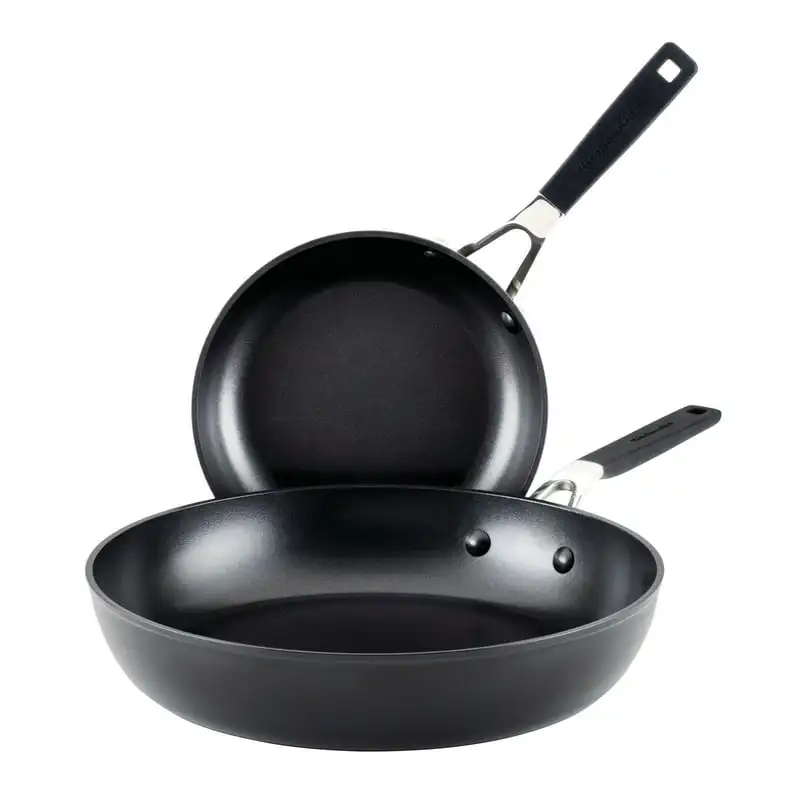 

Anodized Nonstick Frying Pan Set, 2-Piece, Onyx Black
