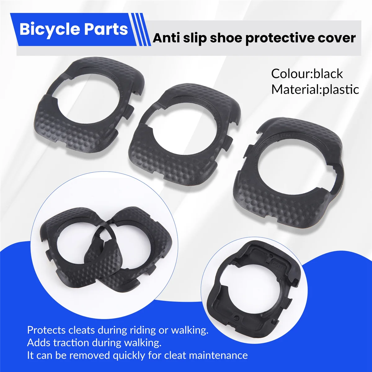 2-парная противоскользящая велосипедная обувь защитный чехол для велосипедной