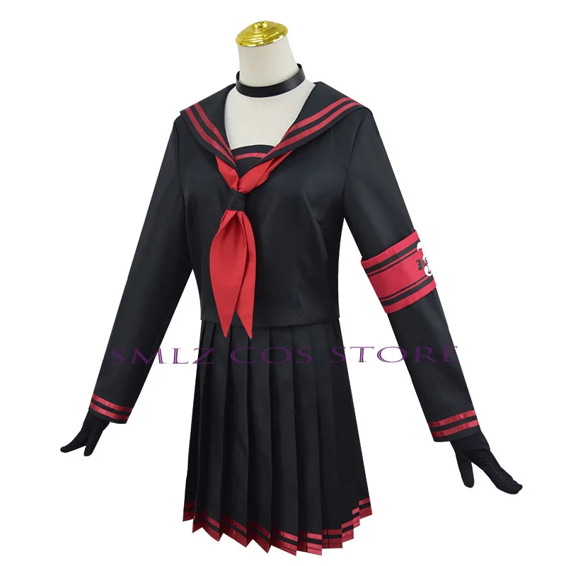 Nakamasa Ichika Косплей Игра Синий Архив Костюм Школьная Черная Униформа Юбка Парик