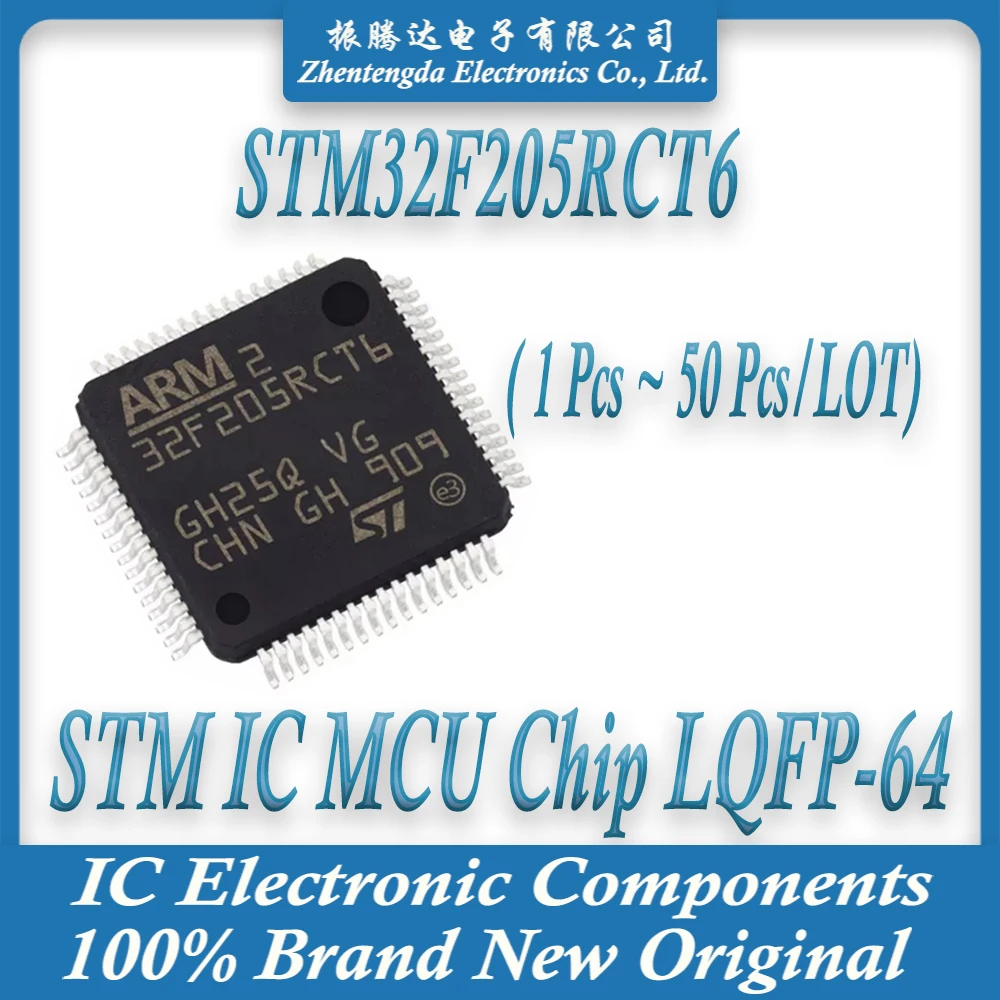 STM32F205RCT6 STM32F205RC STM32F205 STM32F STM32 STM IC MCU Chip LQFP-64