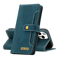 luxury leather wallet case for iphone 13 mini 12 pro max 11 pro xs xr x 7 8 plus se 2020 2022 flip card slots phone cover coque