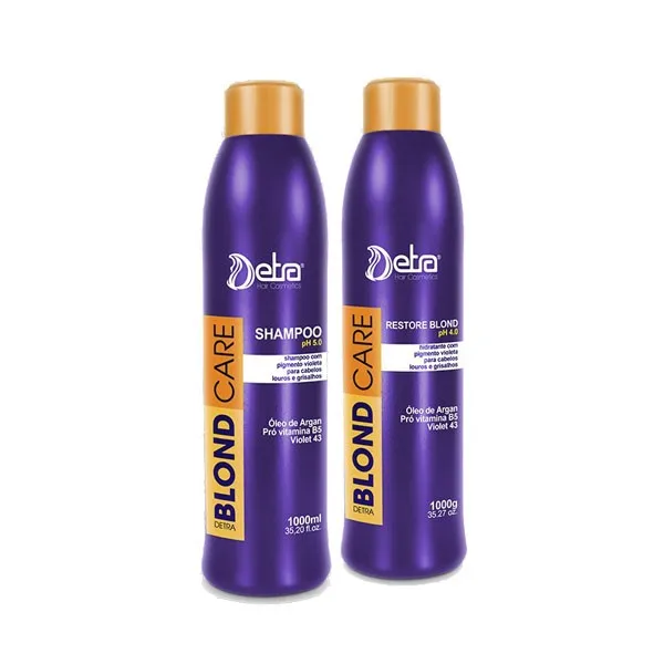 

Detra Shampoo Blond Care + Restore Blond Care - 2X1L