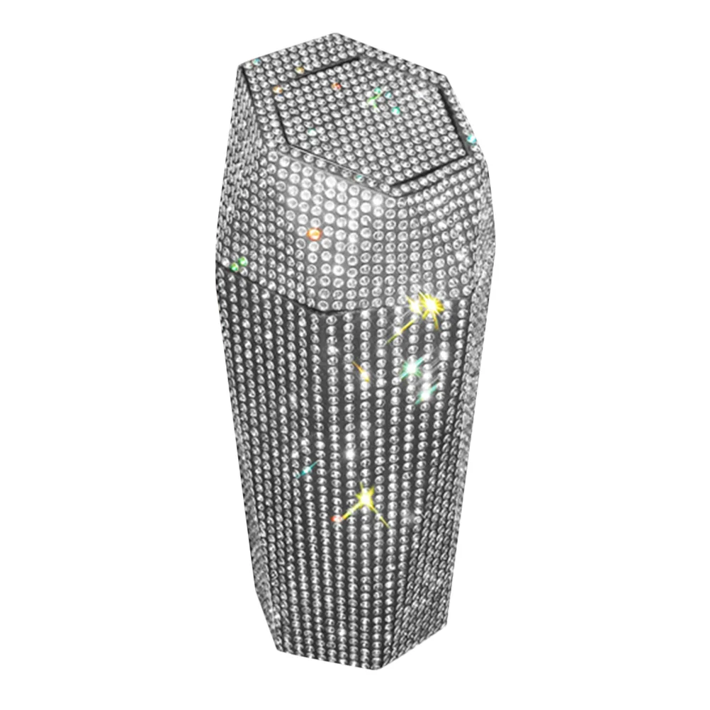 Автомобильный мусорный бак со стразами милый автоматический блестящий