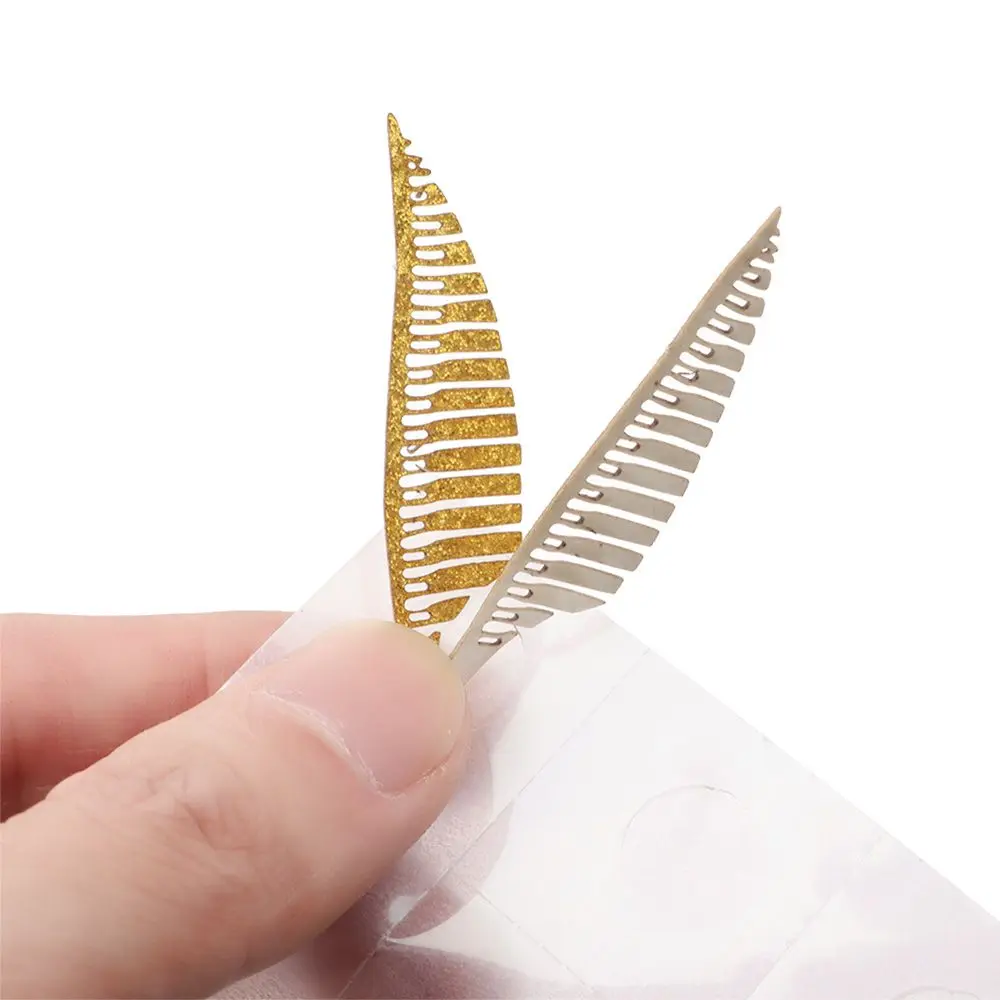 50Pcs Practical Party Wizard Birthday Wafer Gold Wings Cake Decor Chocolate Decoration Hollowed Cupcake Toppers |