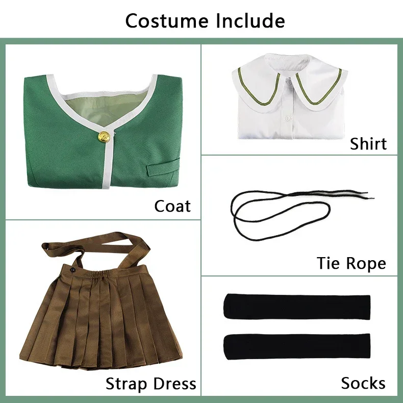 Chihiro Fujisaki Косплей Костюм Аниме Danganronpa Парик Женская JK Униформа Хэллоуин