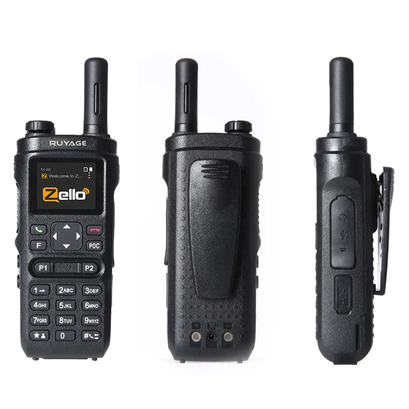 Ruyage Z68 Zello Walkie Talkie 4g Radio With Sim CardLong Range Profesional Powerful Two Way Radio100km