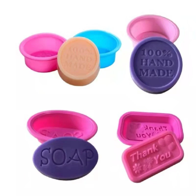

Silicone Soap Mold DIY Homemade Mold Creative Crafts Soap Mold Circle Cookie Mold Multifunctional Soap Moulds Baking