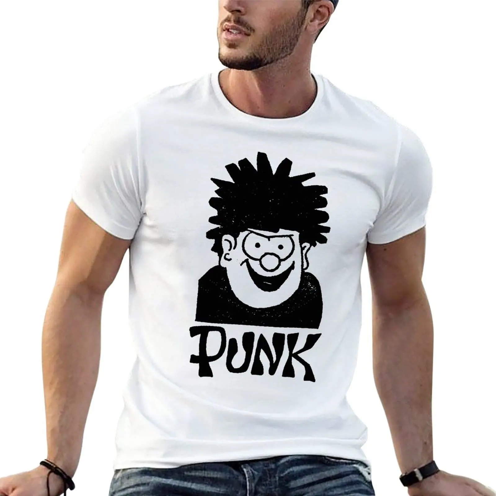 

Punk Rock Dennis The Menace Sid Vicious Oversize T Shirt For Mens Clothing Short Sleeve Streetwear Big Size Tops Tee