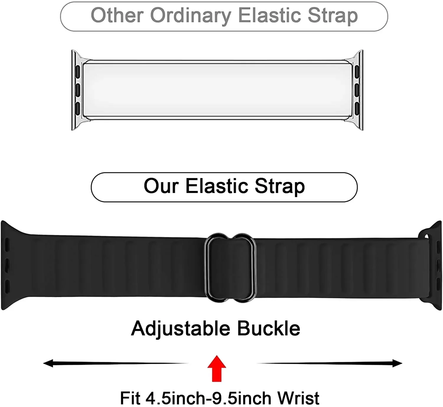 Stretch Silicone Solo Loop Band for Apple Watch 7 6 5 3 Se Sport Women Men Stretch Strap for Apple Watch 44 42 40 38