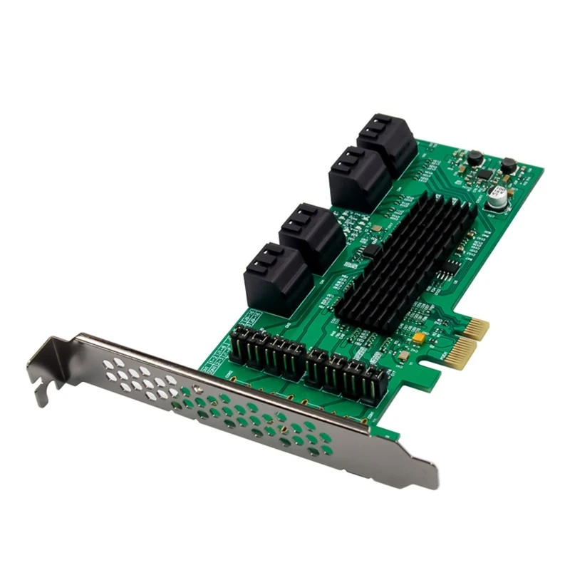 

Internal 8 Port Soft Raid III 6GB/S Pci-E X1 Controller Card for Desktop PC Support SSD HDD w/ Low Profile Bracket