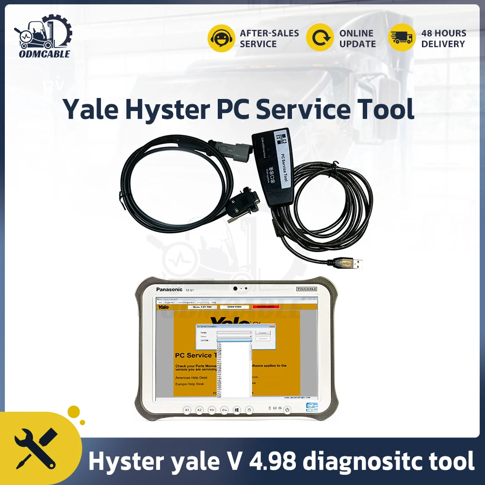 

Hyster-Yale Forklift Auto Diagnosis Scanner yale hyster Materials Handling truck diagnostic scanner with FZ G1 laptop