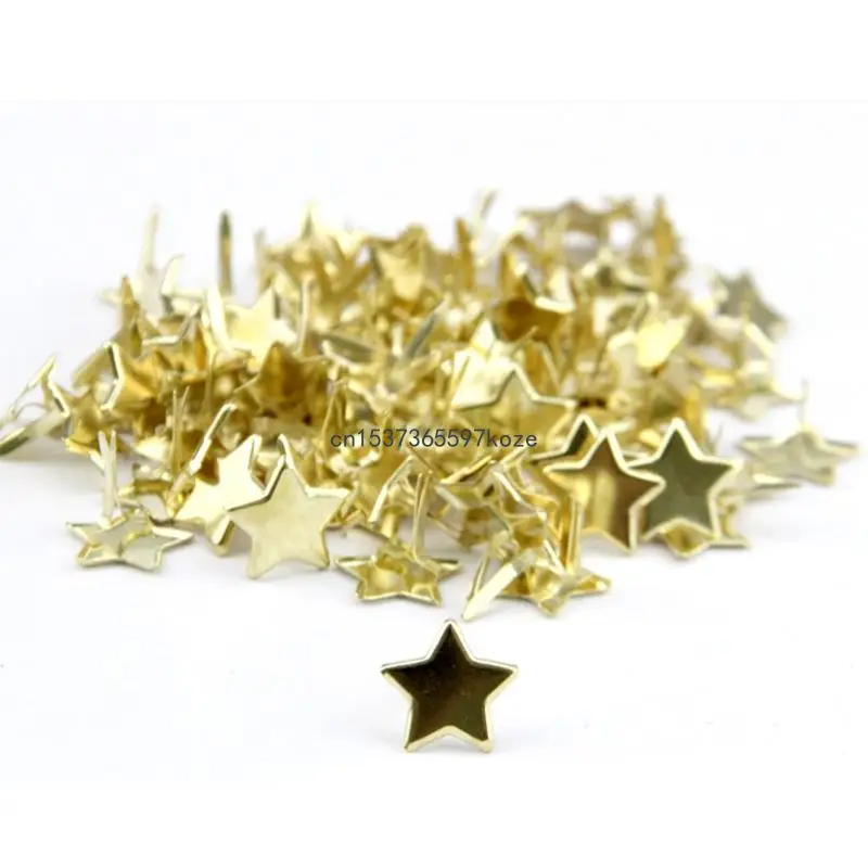 

100 Pcs Mini Brads Fasteners for Head Split Pins 0.39x0.51In for DIY Scrapbookin