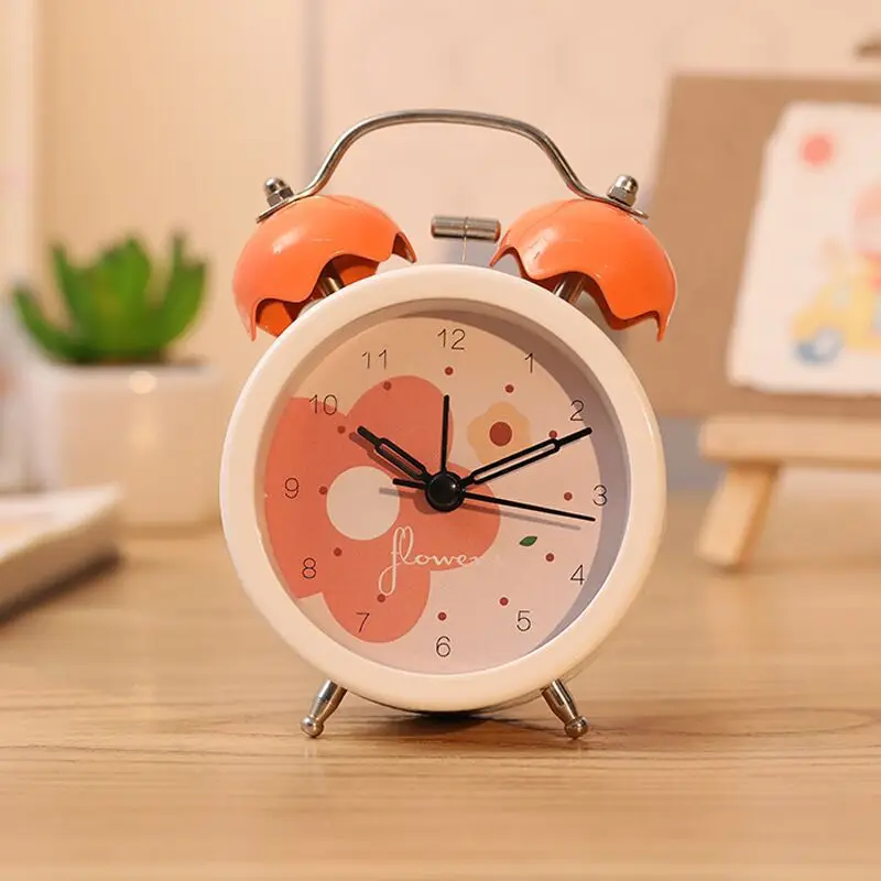 

Children's Creative Mute Alarm Clock Student Bedroom Small Alarm Watch Night Light Girl Decoration Antair Nightstand