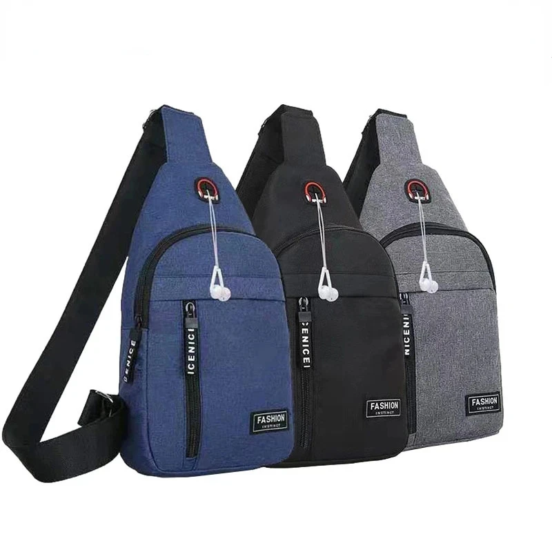 Новая мужская однотонная сумка для хранения нагрудная женская модная