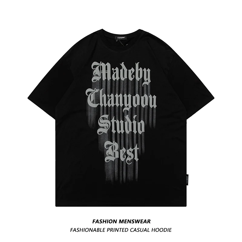 

Brand 2022 Summer New Mens and Womens Personalized Foaming Letter Printing Oversize Casual T-shirt