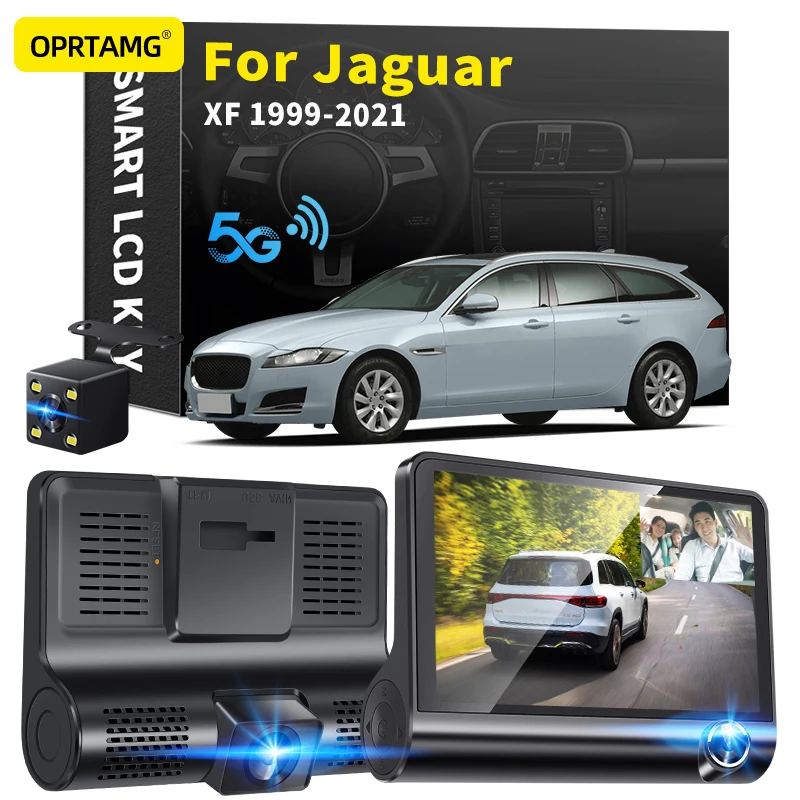 

OPRTAMG Dash Cam 540C6 Car DVR 3 Cameras Lens 4.0 Inch 1080P dashcam For Jaguar XF 1994 1995 1996 1997-2018 2019 2020 2021 2022