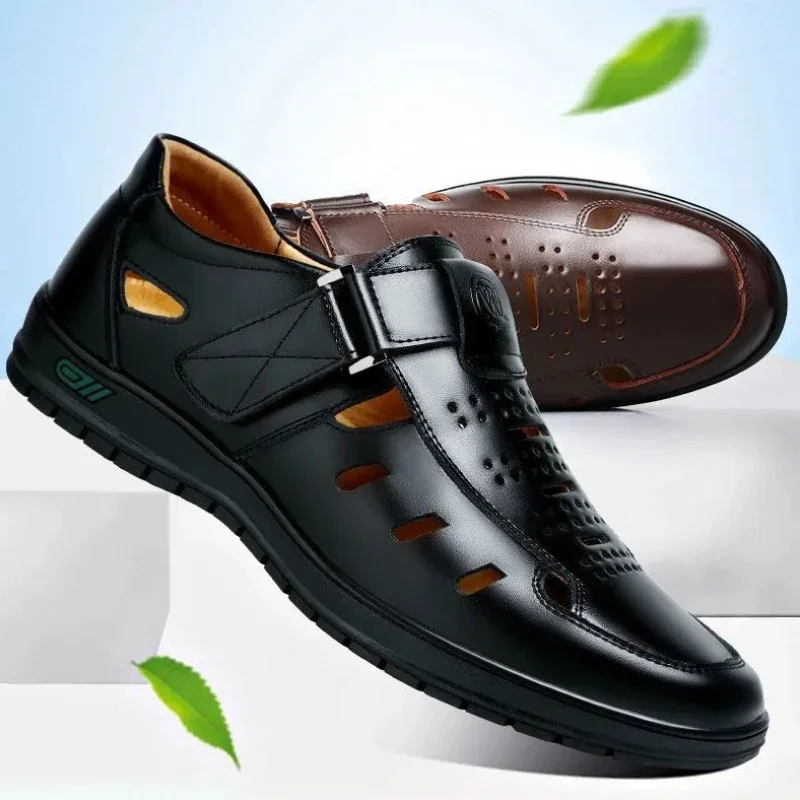 Сандалии мужские летние уютные Нескользящие мягкие дышащие универсальные