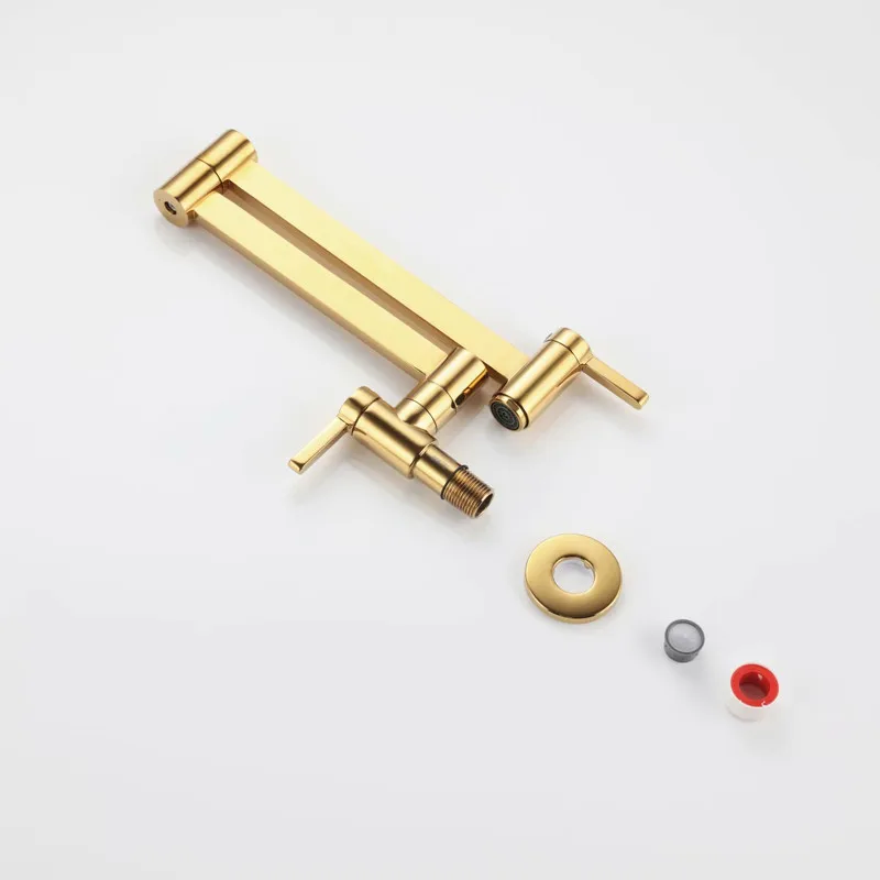 Складной медный смеситель для кухни Torneira Cozinha Parede