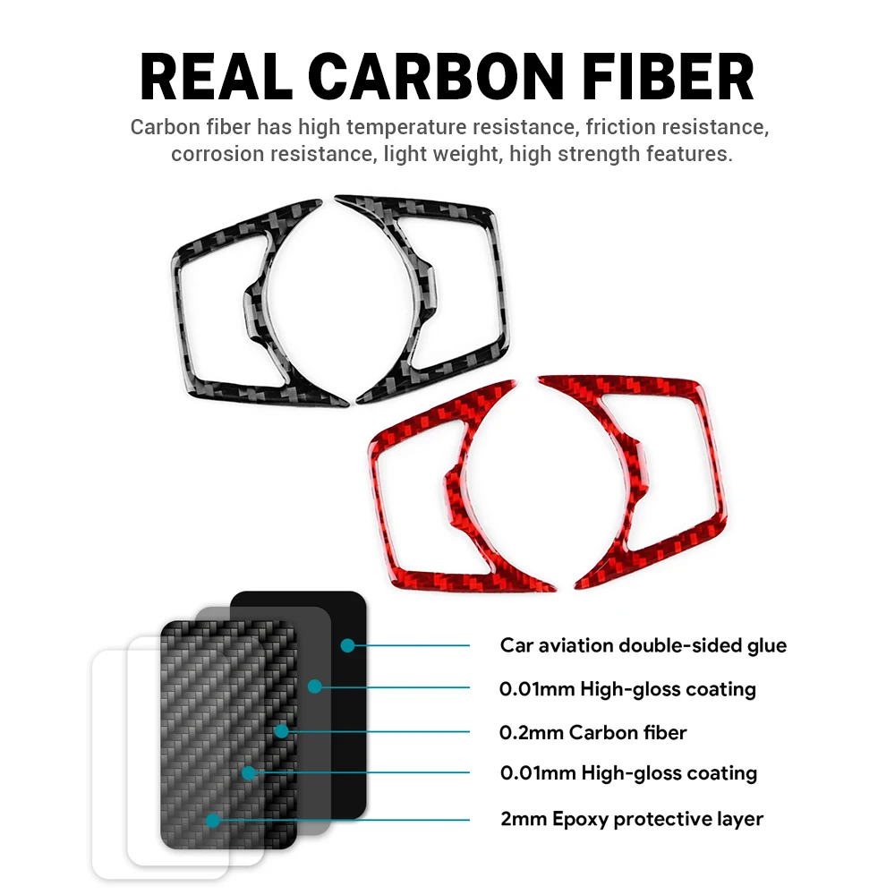 Настоящая мягкая наклейка из углеродного волокна для Ford Focus SE RS ST Ecoboost 2015 2016 2017 2018