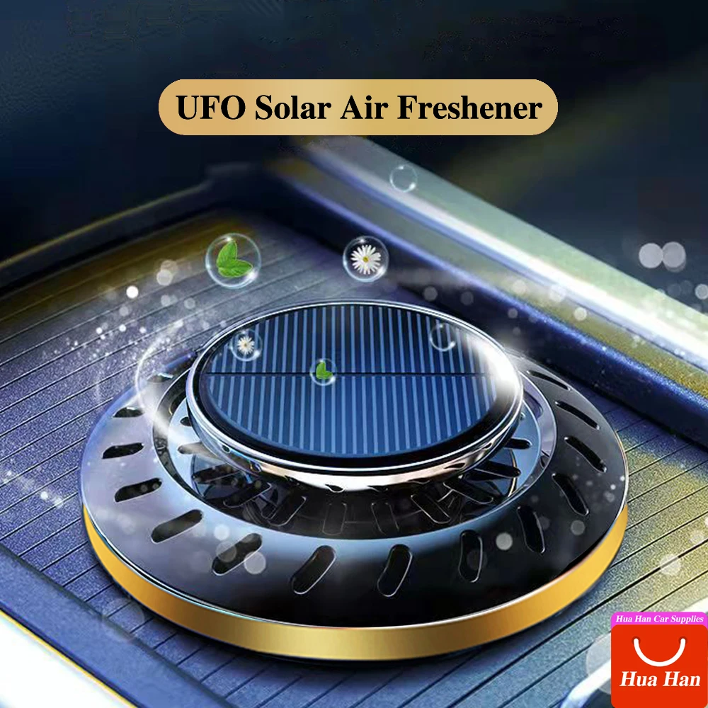 

Solar Car Air Freshener Rotating UFO Fragrance Supplies Decorative Interior Accessories Car Flavoring Original Perfume Diffuser