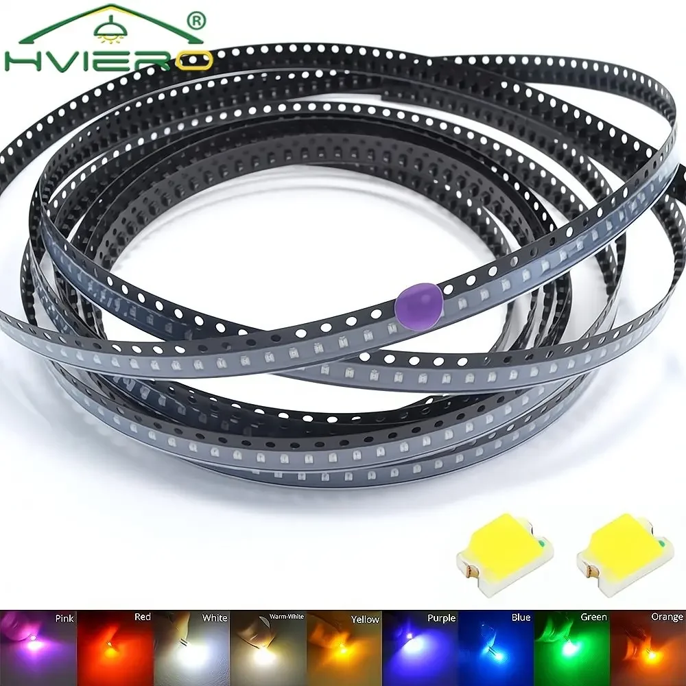 1000 шт. 0805 SMD светодиодные чипы 2 0 ~ 3 В супер яркая лампа белый красный зеленый синий