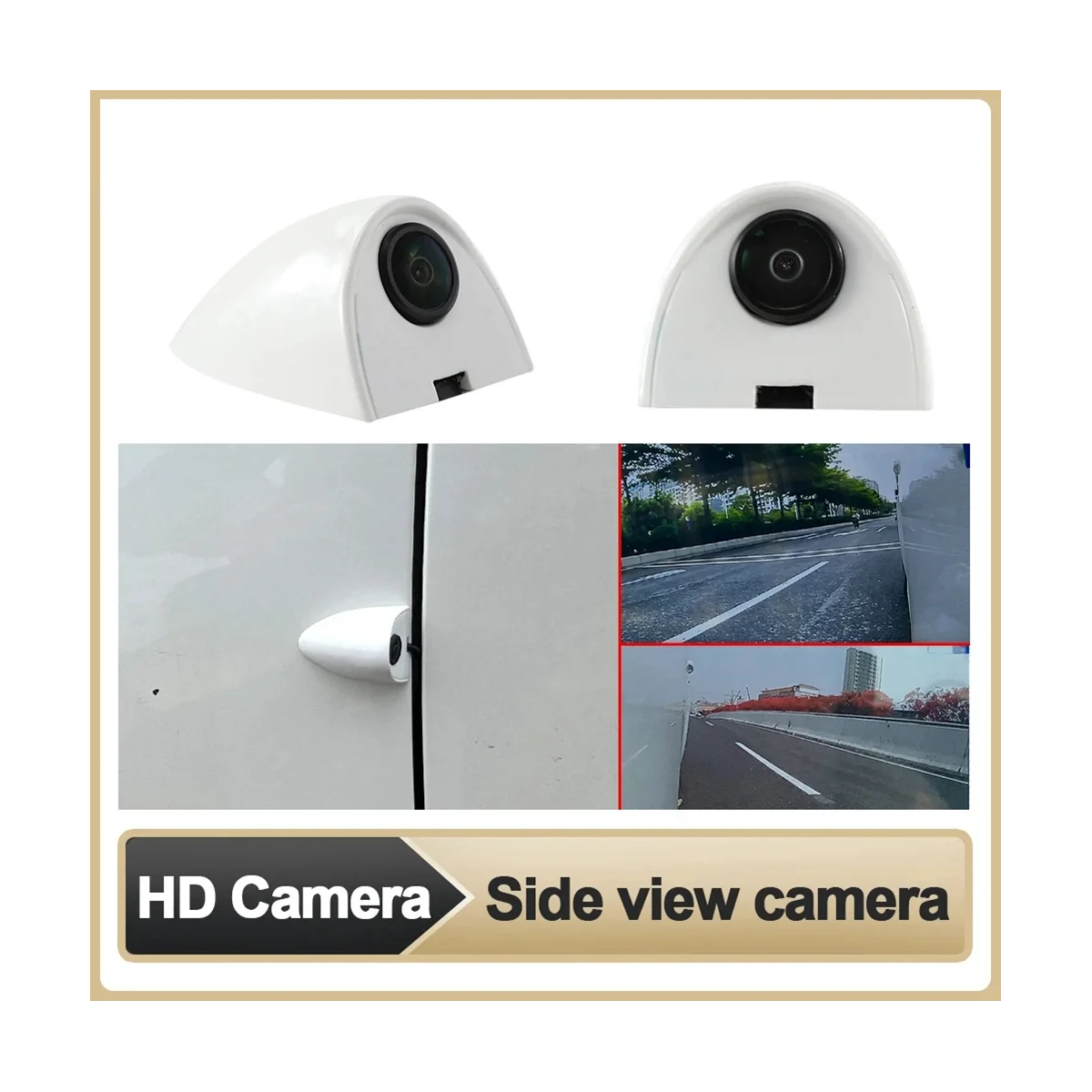

Автомобильная наклейка, камера бокового вида, ночное видение, HD, боковой вид, помощь при парковке слепых зон, левая и правая камера, белая