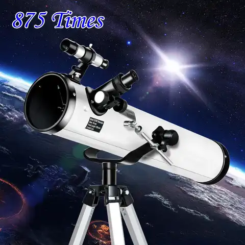 Телескоп с 875 зумом, 114 мм, большой калибр, новый обновленный окуляр, астрономический телескоп с глубоким космосом, Монокуляр с звездами, луно...