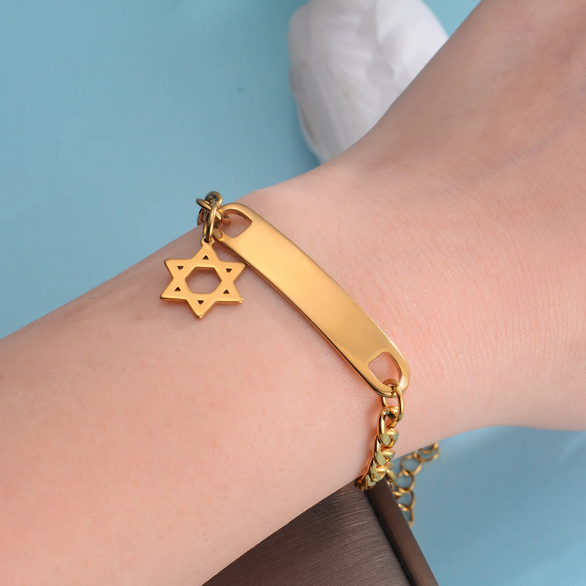 Индивидуальный индивидуальный браслет с именем и идентификатором