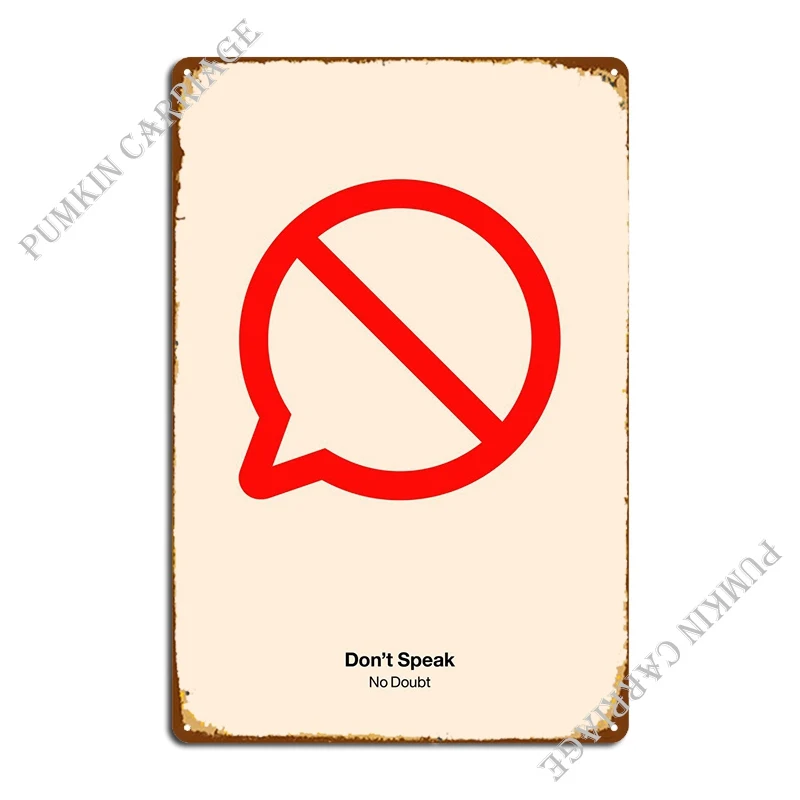 

Металлические знаки Don't Talk, настенная пещера, дизайн стен, клубный оловянный плакат