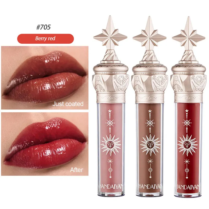 

Lip Gloss Non-stick Cup Liquid Lipstick Moisturizing Lip Glaze Glossy Mirror Women Beauty Lip Makeup Long Lasting Cosmetics