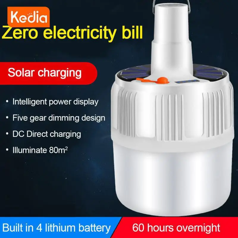 

Внешняя искусственная портативная лампа, работающая от солнечного света, мощная универсальная лампа с зарядкой от Usb, для кемпинга