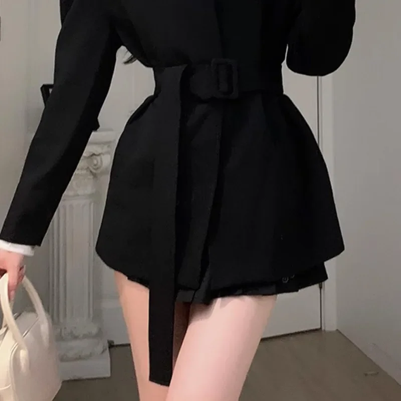 2024 элитный черный пиджак женский весенне-осенний новый элегантный универсальный