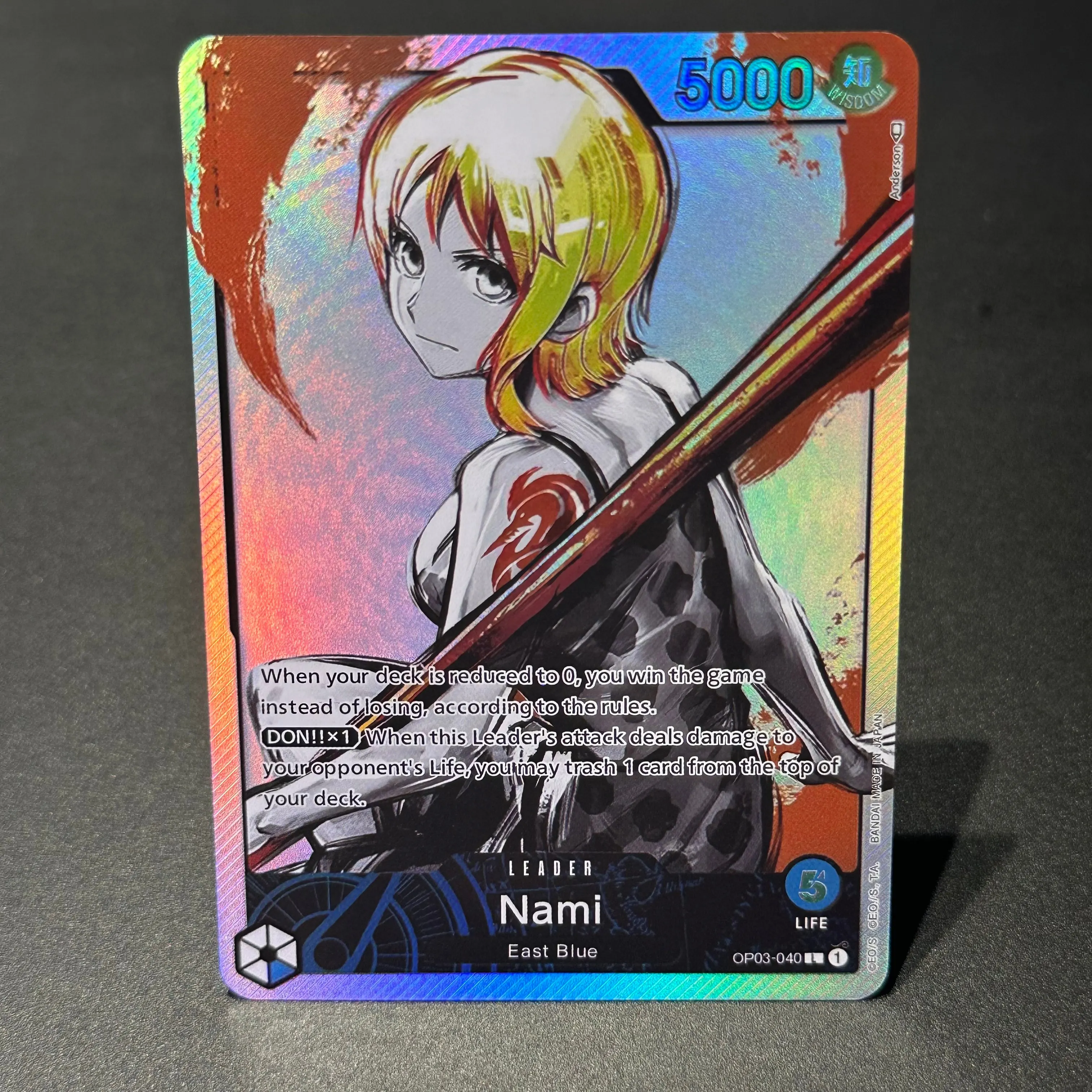 Фото Аниме ONE PIECE FOIL Proxy Cards DIY OPCG English Leader Arlong Katakuri Linlin Iceburg Kuro Nami Game Коллекционные карты аниме №5