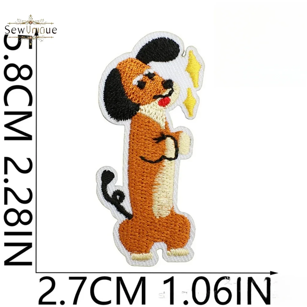 Нашивка с вышивкой корейская такса DUTRIEUX