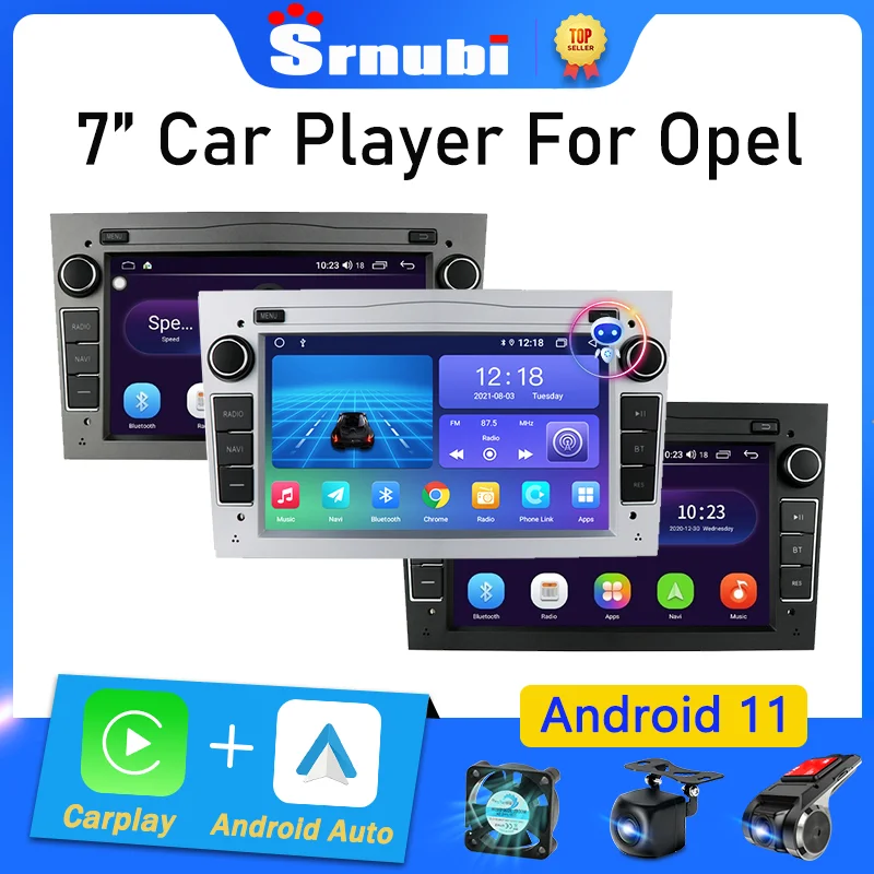 Srnubi Android 11 автомобильный радиоприемник для Opel Astra Vauxhall Vectra Antara Zafira Corsa