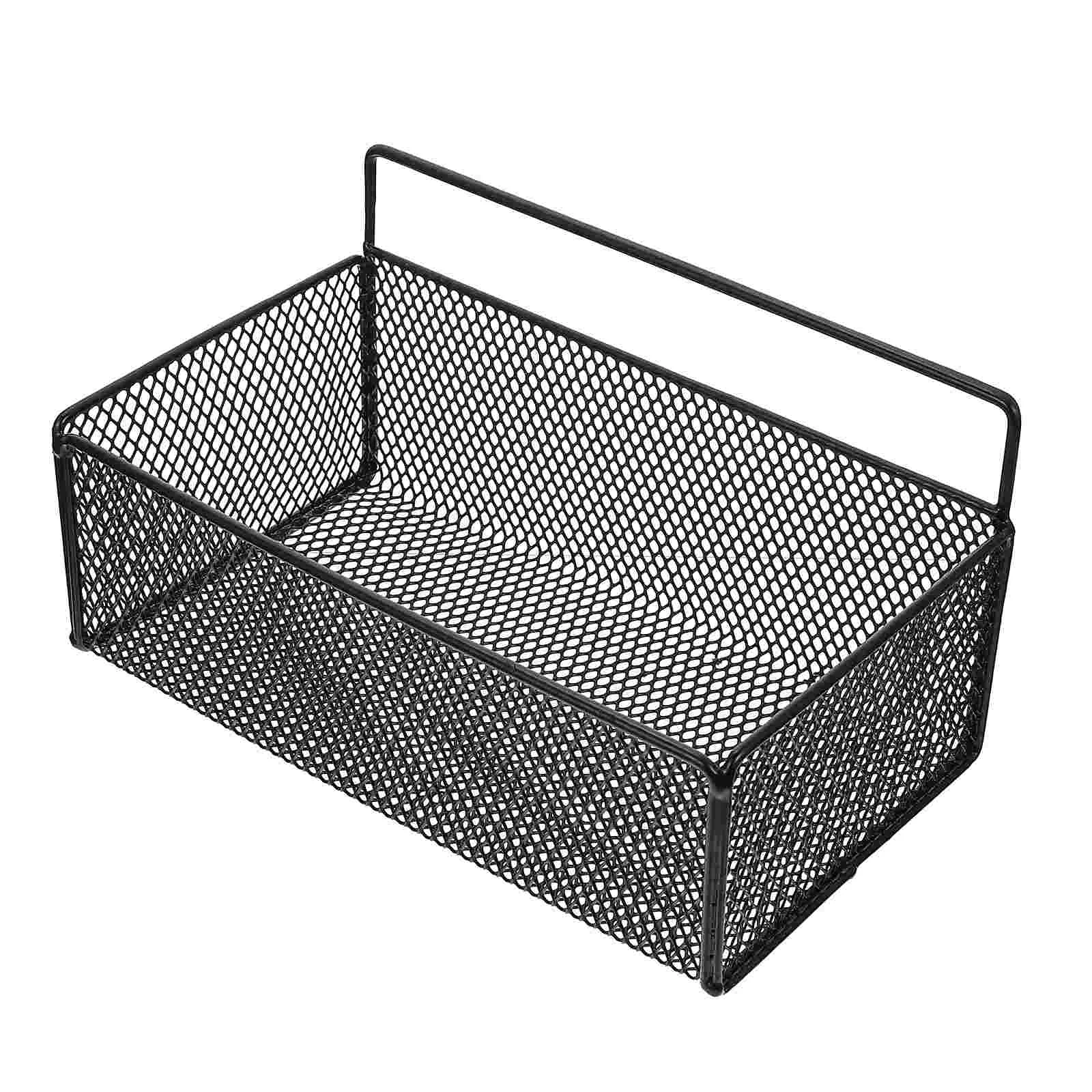 

Wall Basket Wire Storage Metal Organizer Baskets Rack Mounted Kitchen Hanging Shelf Bathroom Mount Farmhouse Containers Free