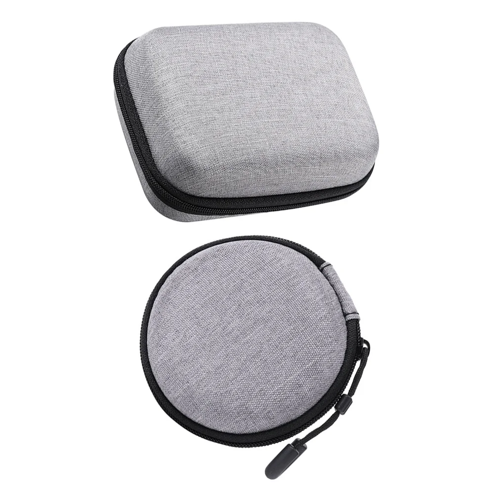 

2pcs Earphone Mic Bags EVA Clip Microphone Case Charger Cable Case Wireless Mic Container Electronic Product Bags