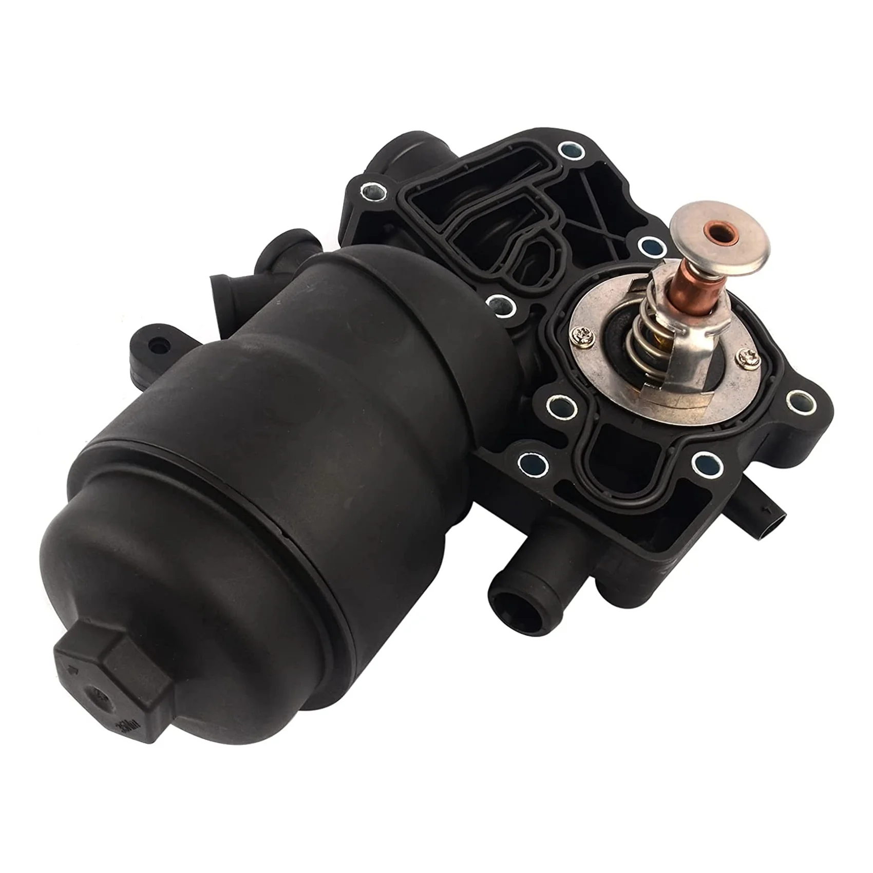 Корпус масляного фильтра двигателя 059115389P с термостатом охлаждающей жидкости для