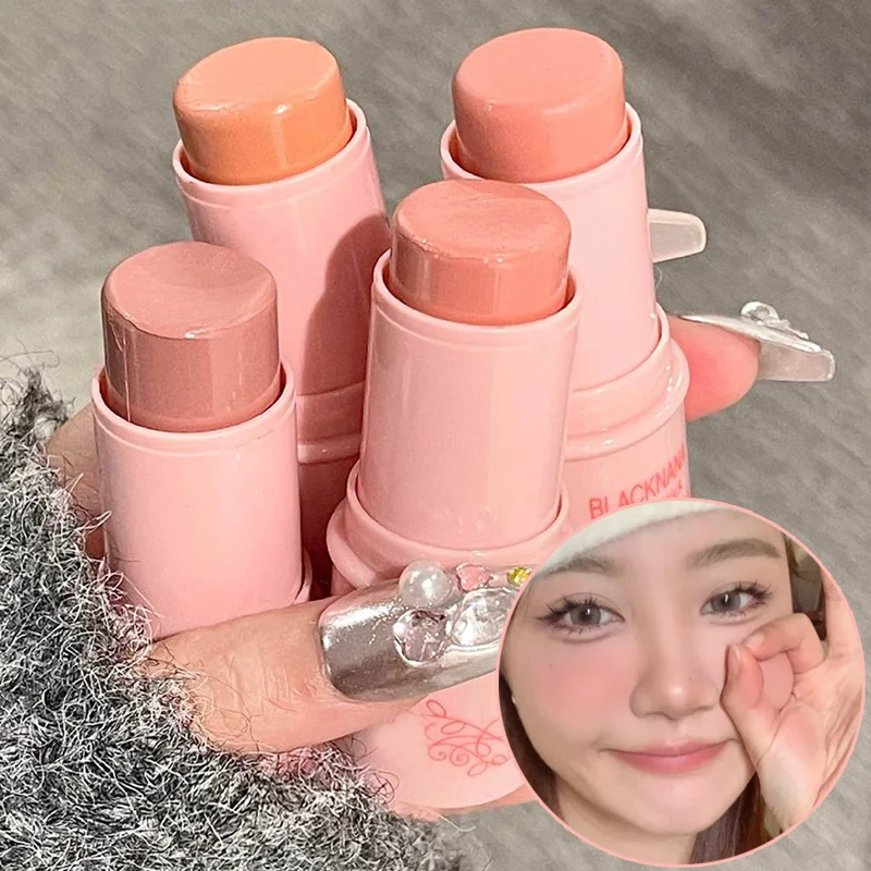 

Multi-purpose Creamy Blush Stick Natural Rouge Tint Waterproof Contour Cheek Eye Lip Makeup Brightening Facial Blusher Cosmetics