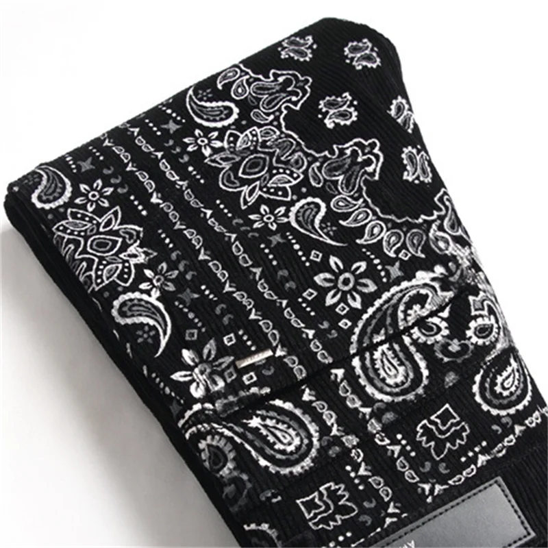 EH·MD® Hand Embroidered Jeans Men National Style Pattern Personality Cotton High Elastic Slim Trousers 3D High Street Wash 2023