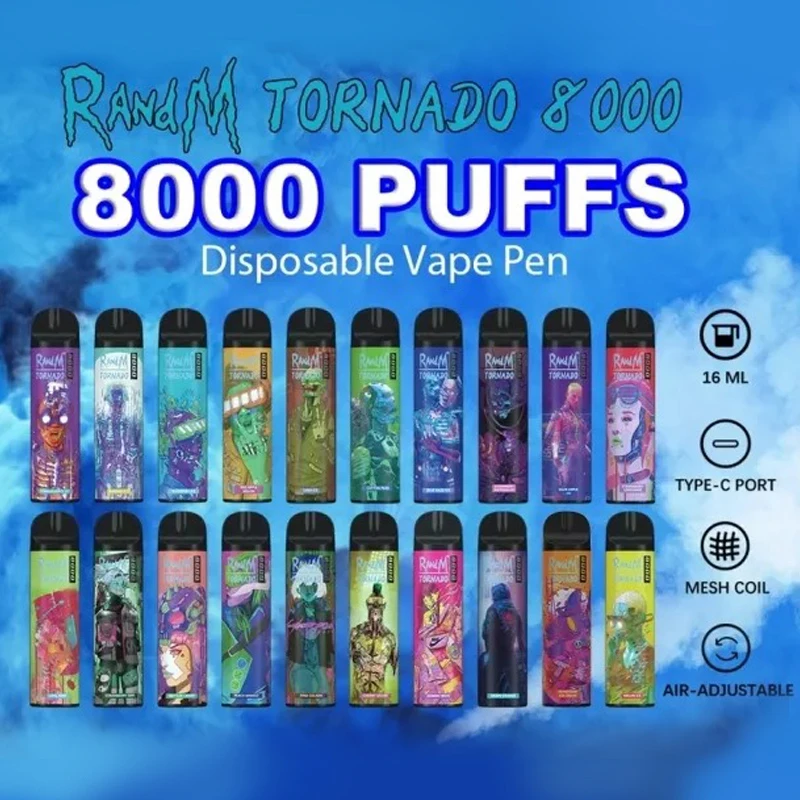 

Original 8000 Puffs Disposable Electronic Cigarettes Vape Pen Kits Atomizers 16ml Vape Pod Air-Adjustable E-Cigarette Smoke Pens