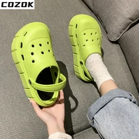 2022 summer new platform sandals designer casual women flats hollow slippers slides women shoes fashion slingback mujer zapatos