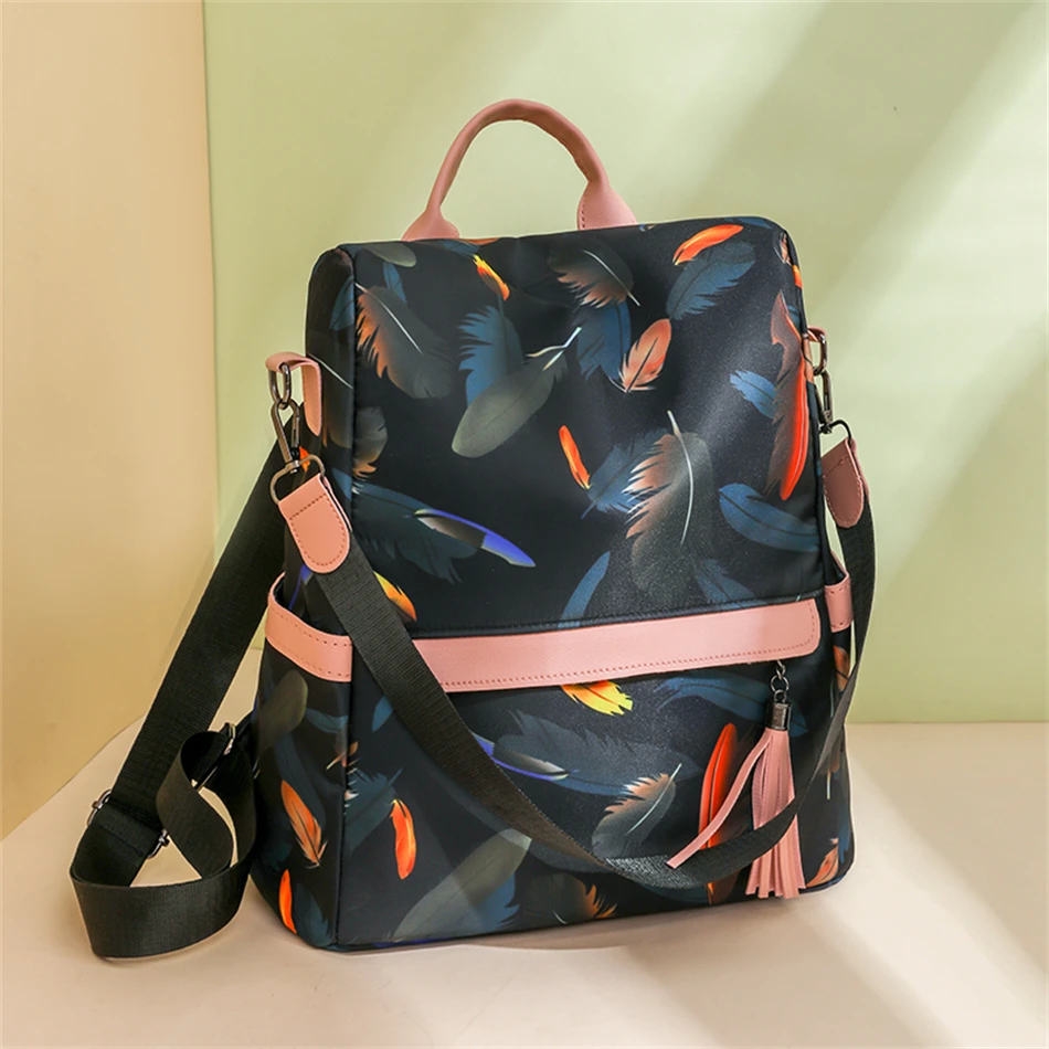 Модный женский рюкзак из ткани Оксфорд сумки на плечо школьные ранцы для