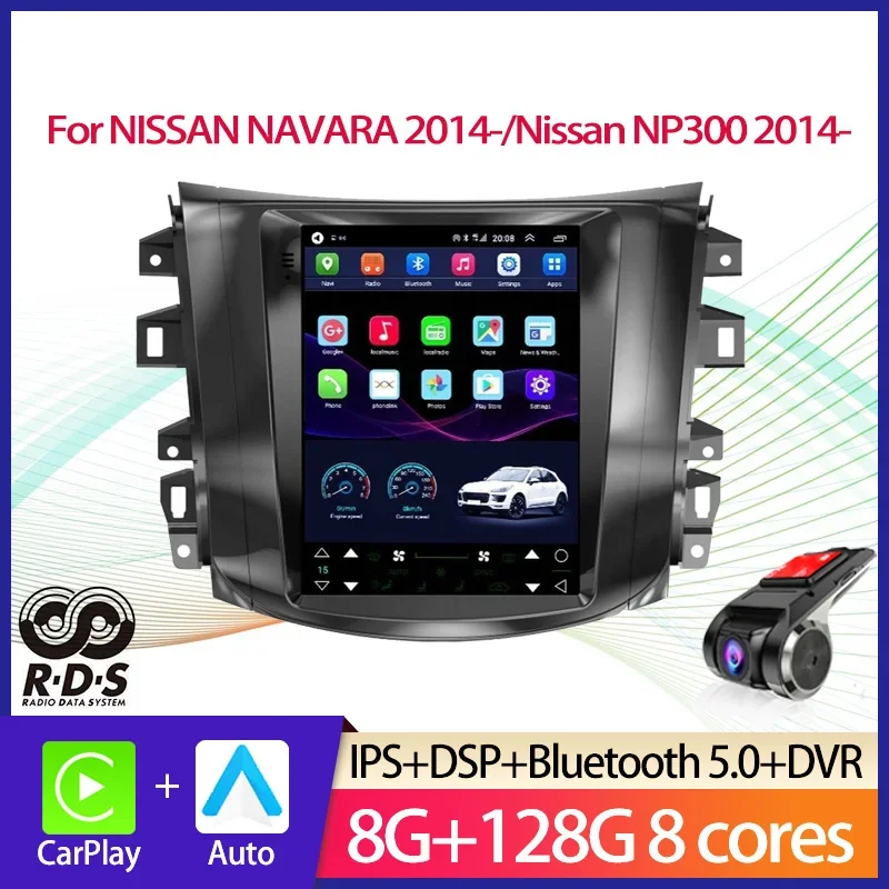 Автомобильный GPS-навигатор в стиле Tesla для NISSAN NAVARA 2014-/Nissan NP300 TERRA 2018-авторадио