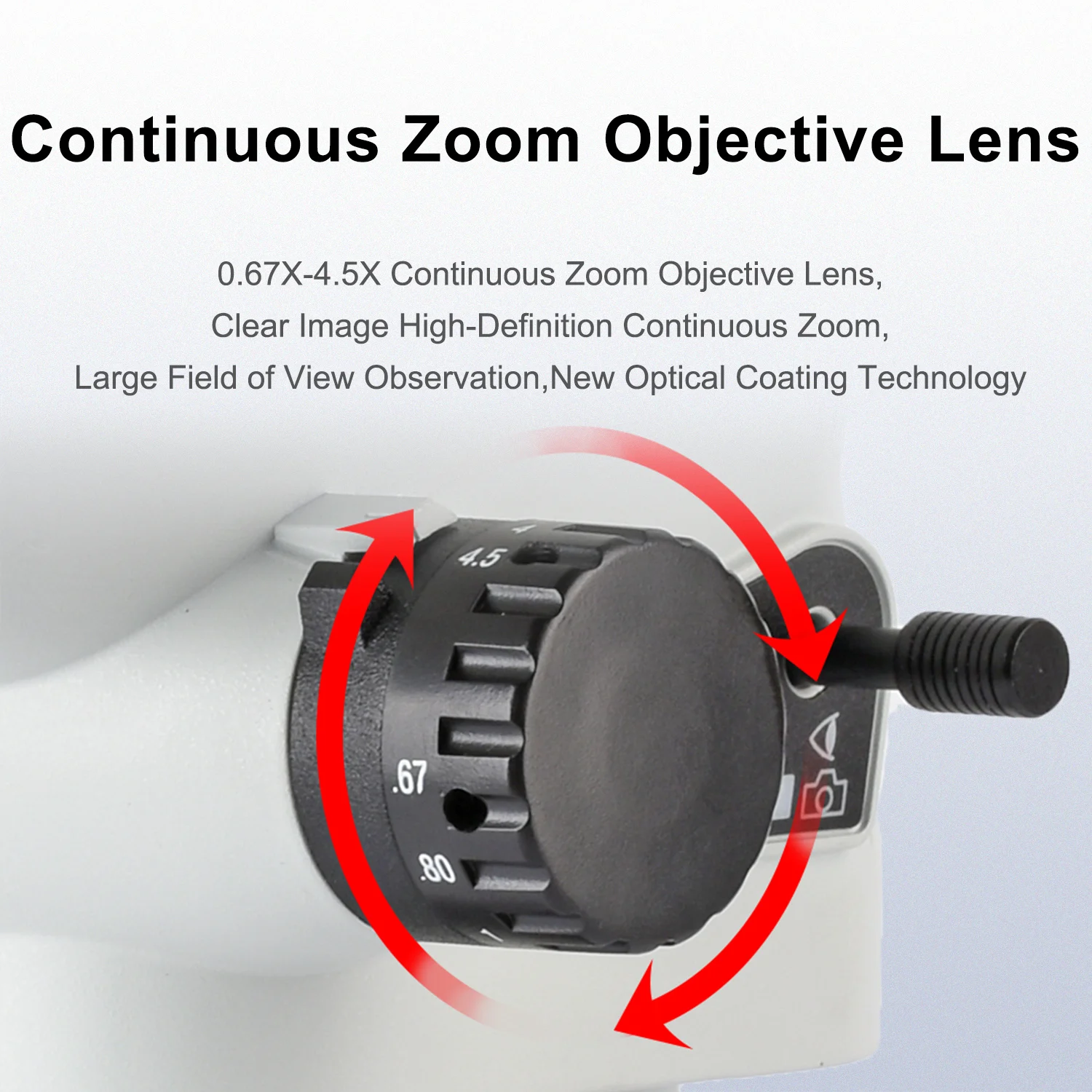 Тринокулярный стереомикроскоп KOPPACE 6 7X-45X Поддержка изображения 2K HD для